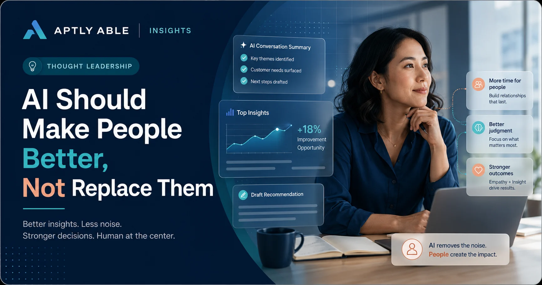 AI-powered workflow helping service business teams improve customer conversations and human performance